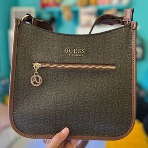 GUESS Formosa Logo Zip-Top Crossbody Purse